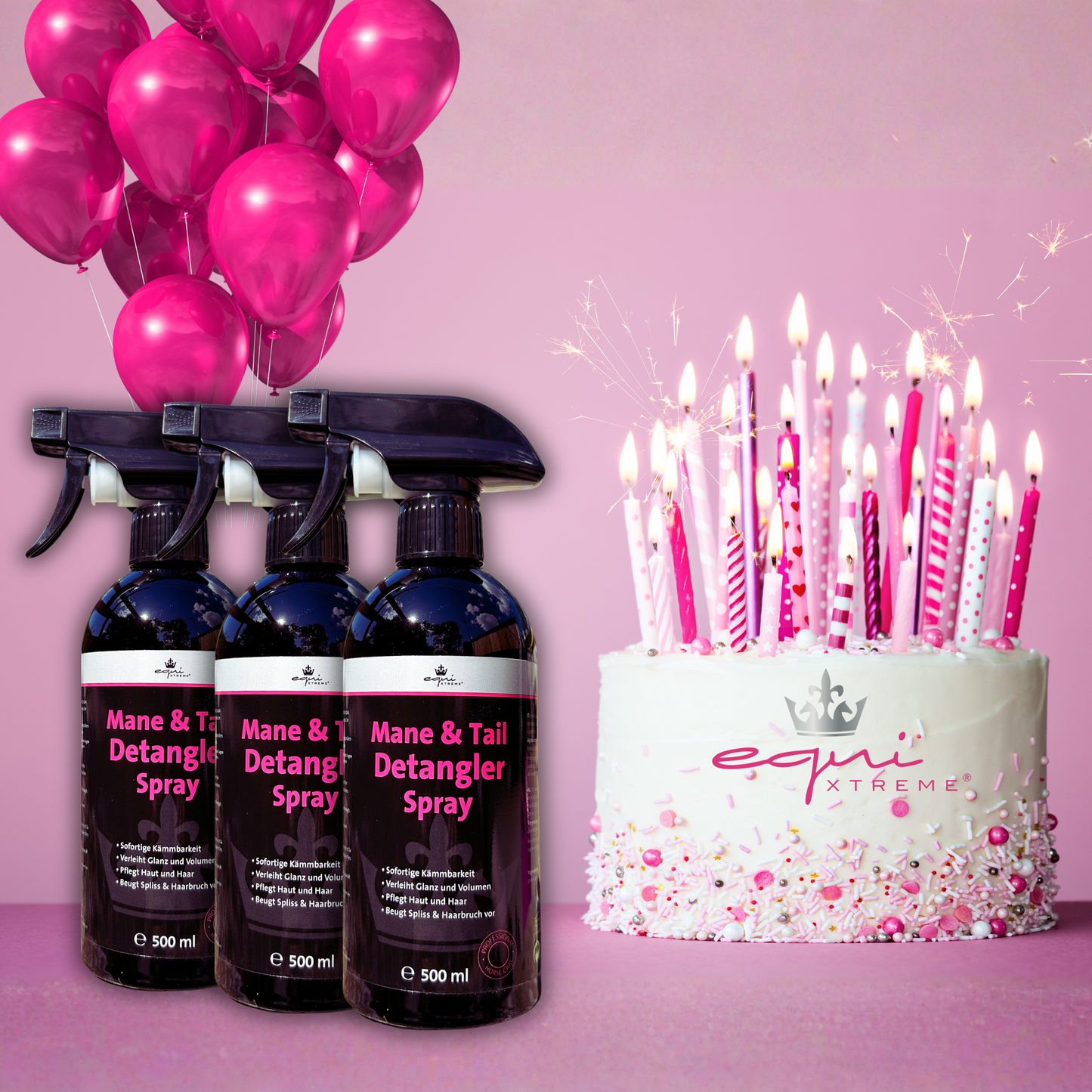 3er Bundle - Mane&Tail Detangler Spray - Mähnen-&Schweifspray