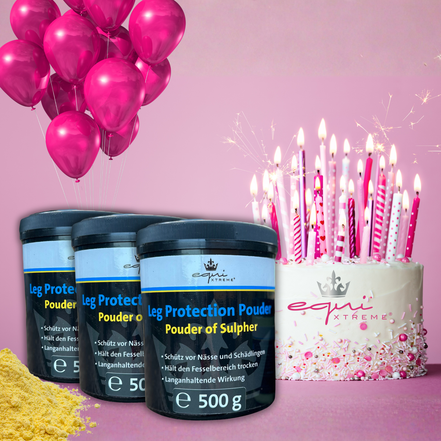 3er Bundle - Leg Protection Pouder - Bekämpfe Mauke bevor sie entsteht!