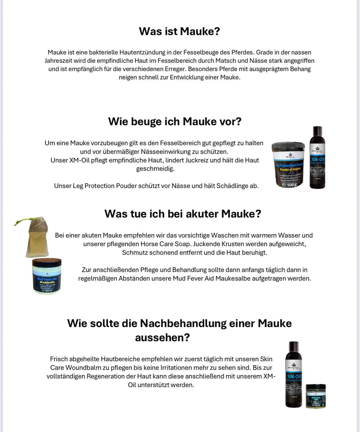 Maukekomplettbox - bei starker Mauke und Raspe