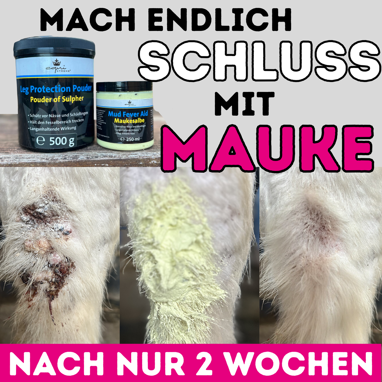Mauke-Trio – Mauke, Raspe & Co endlich in den Griff bekommen💗